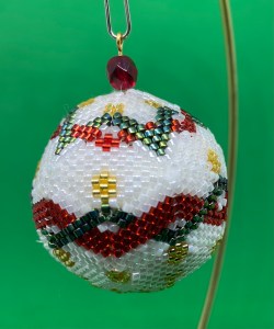 Beaded Christmas ball