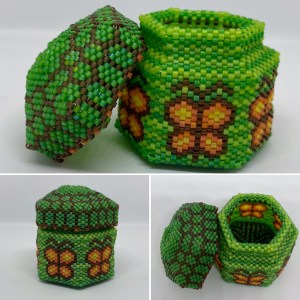 Orange & green Butterfly Box - Design by Julia Pretl